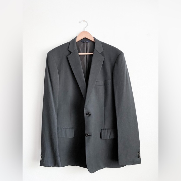 Brooks Brothers Men’s Wool Blazer Gray Sport Coat Suit Jacket Formal Wedding 42L - Picture 2 of 12